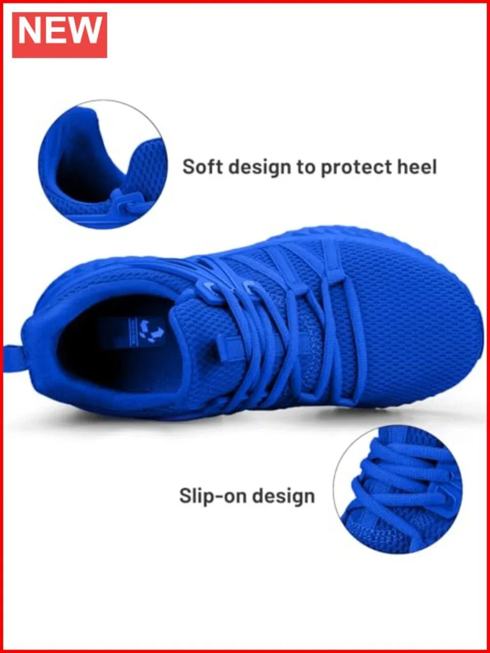 Women's Slip On Sneakers Lightweight Casual Walking Tennis Shoes for Gym Travel